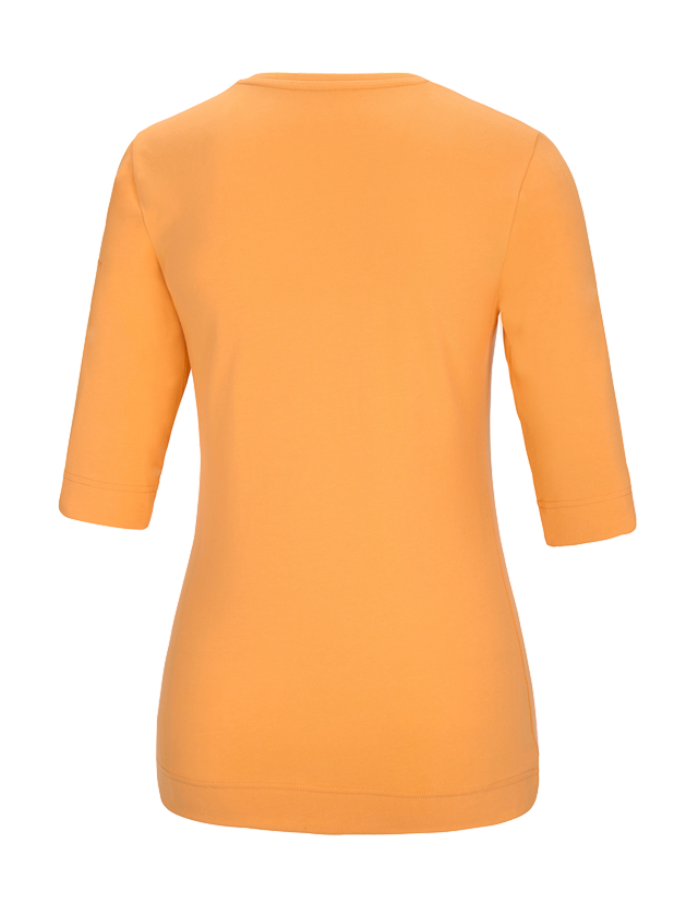 Shirts & Co.: e.s. Shirt 3/4-Arm cotton stretch, Damen + hellorange 1