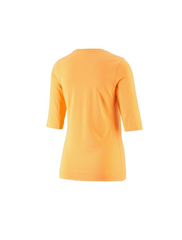 Installateurs / Plombier: e.s. Shirt à manches 3/4 cotton stretch, femmes + orange clair 1