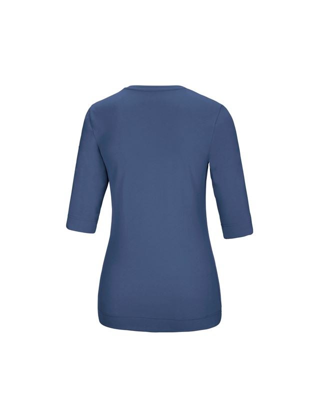 Shirts, Pullover & more: e.s. Shirt 3/4 sleeve cotton stretch, ladies' + cobalt 1