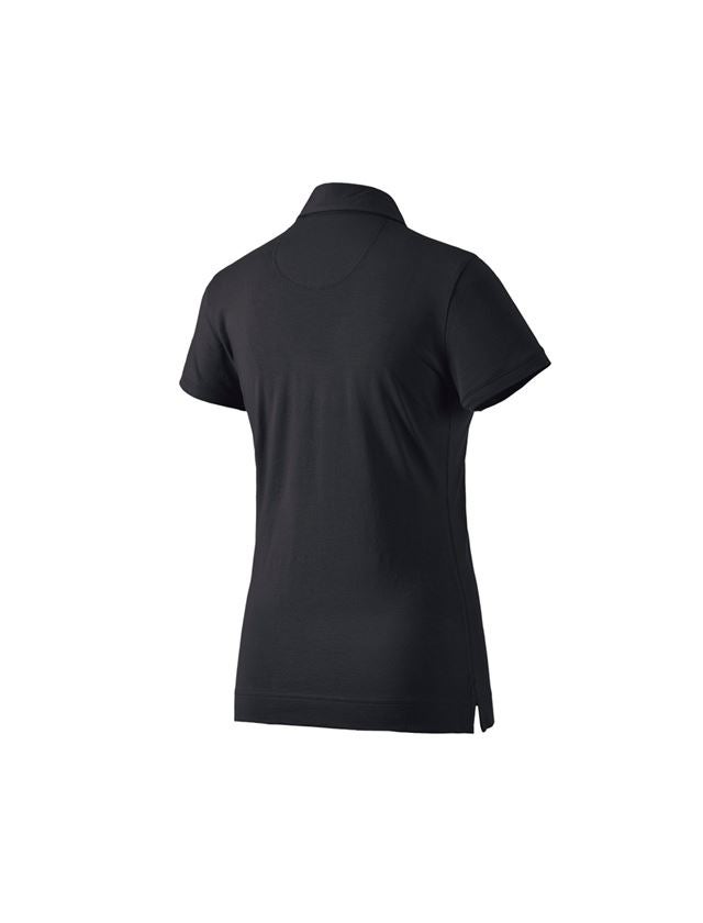 Topics: e.s. Polo shirt cotton stretch, ladies' + black 1