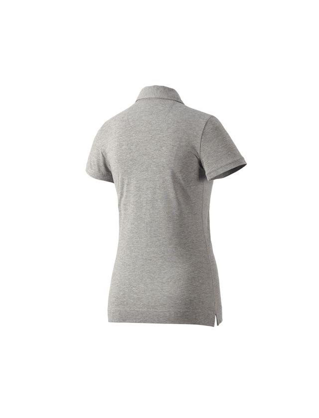 Shirts, Pullover & more: e.s. Polo shirt cotton stretch, ladies' + grey melange 1