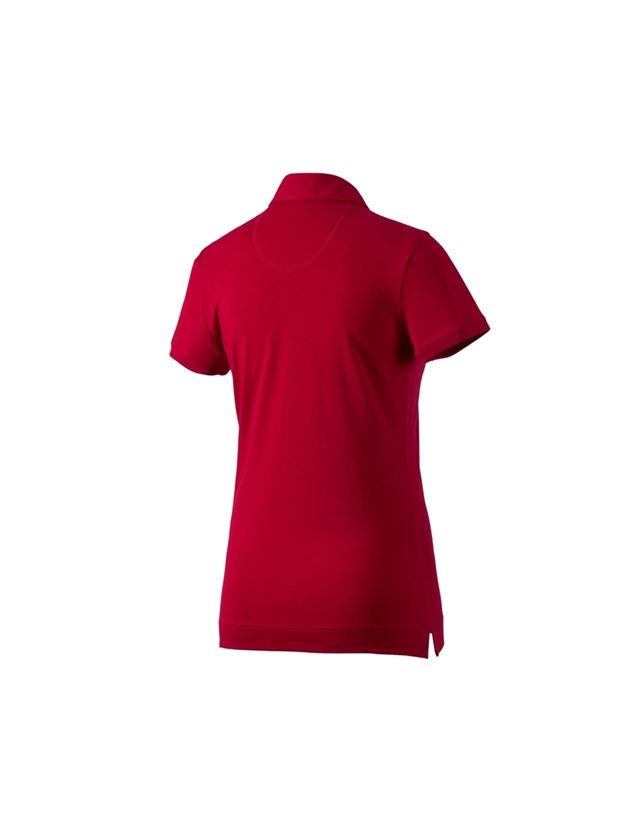 Themen: e.s. Polo-Shirt cotton stretch, Damen + feuerrot 3