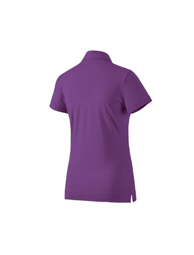 Gardening / Forestry / Farming: e.s. Polo shirt cotton stretch, ladies' + violet 1