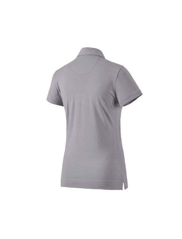 Gardening / Forestry / Farming: e.s. Polo shirt cotton stretch, ladies' + platinum 1