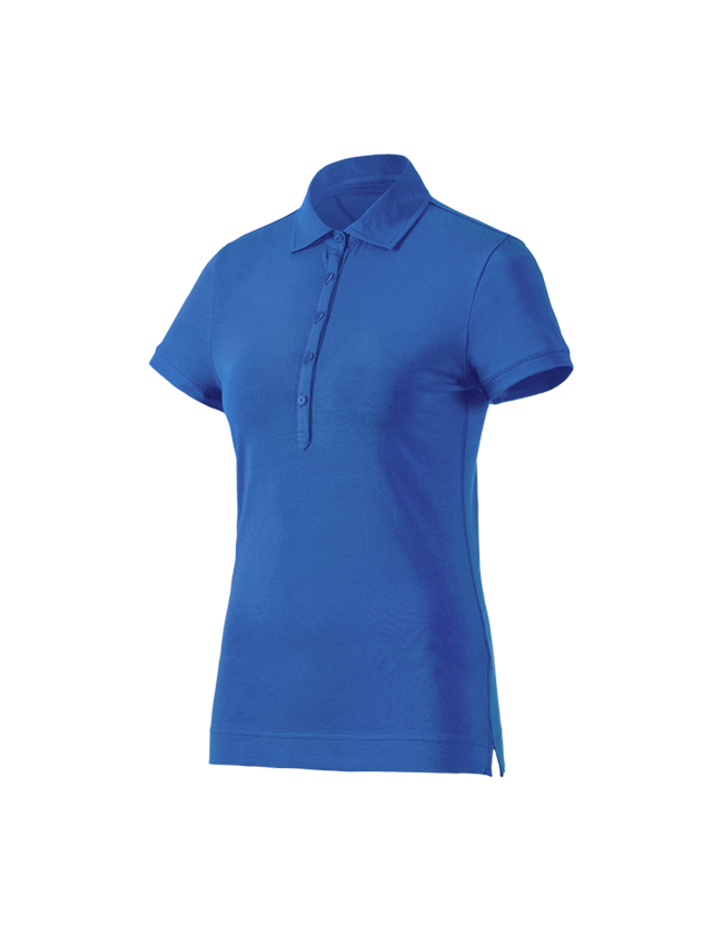 Shirts, Pullover & more: e.s. Polo shirt cotton stretch, ladies' + gentian blue