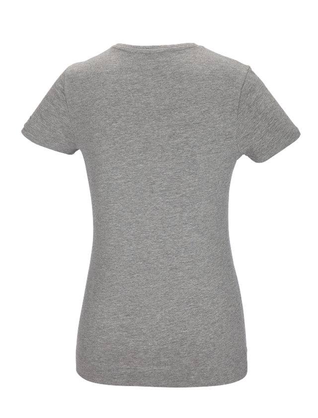 Shirts, Pullover & more: e.s. T-shirt cotton stretch, ladies' + grey melange 2