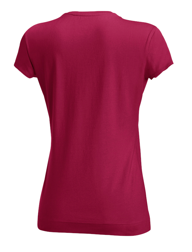 Shirts, Pullover & more: e.s. T-shirt cotton stretch, ladies' + berry 3