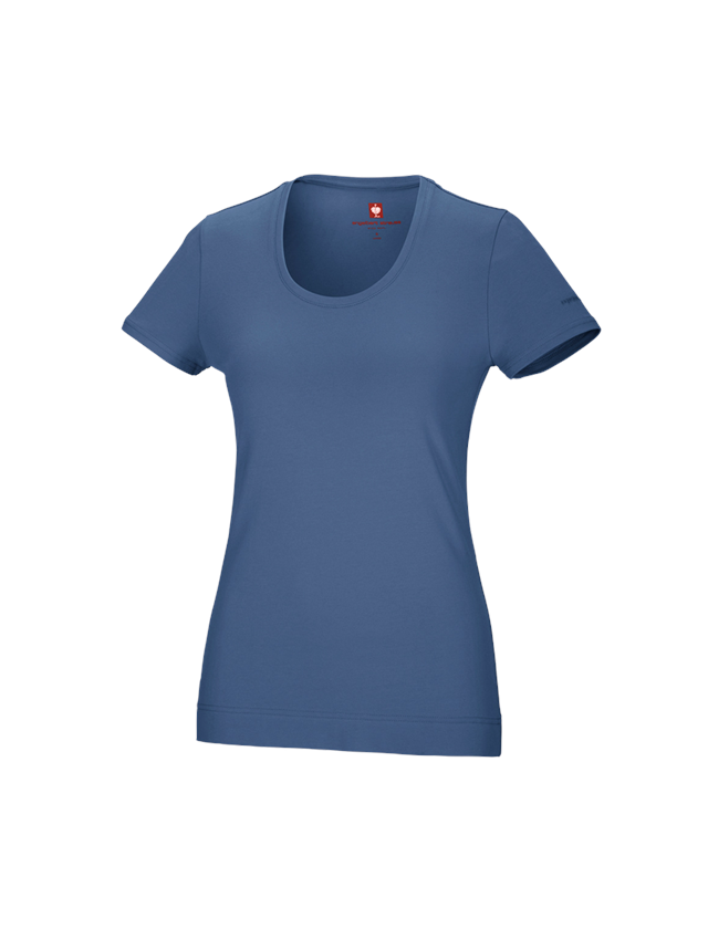 Shirts, Pullover & more: e.s. T-shirt cotton stretch, ladies' + cobalt 1