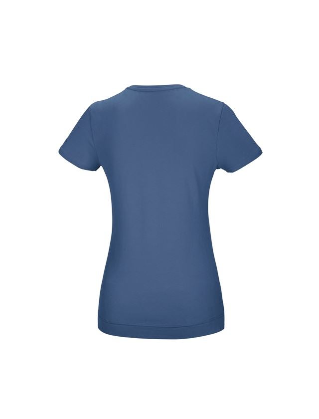 Themen: e.s. T-Shirt cotton stretch, Damen + kobalt 2