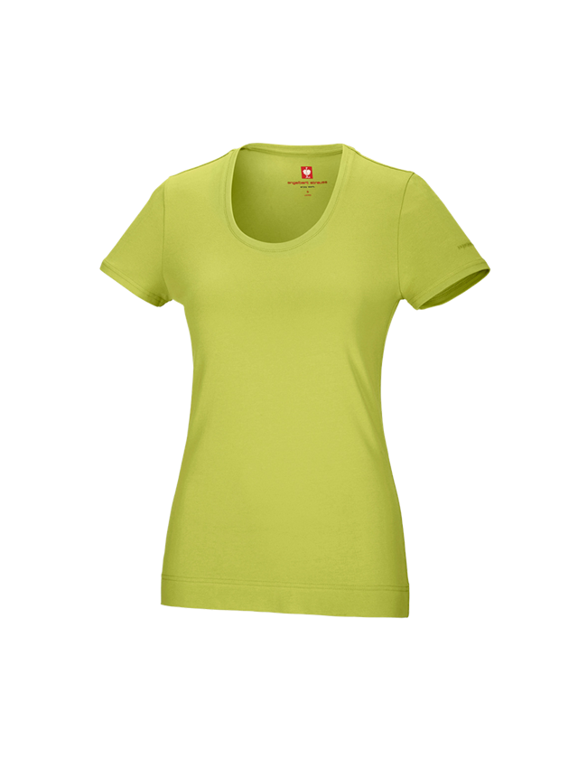 Themen: e.s. T-Shirt cotton stretch, Damen + maigrün 1