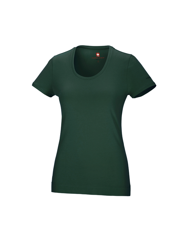 Themen: e.s. T-Shirt cotton stretch, Damen + grün 1