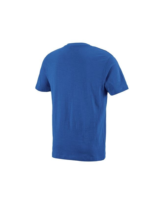 Shirts, Pullover & more: e.s. T-shirt cotton slub V-Neck + gentian blue 1