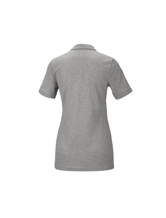 Shirts, Pullover & more: e.s. Pique-Polo cotton stretch, ladies' + grey melange 3
