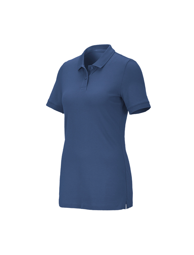 Shirts, Pullover & more: e.s. Pique-Polo cotton stretch, ladies' + cobalt 1