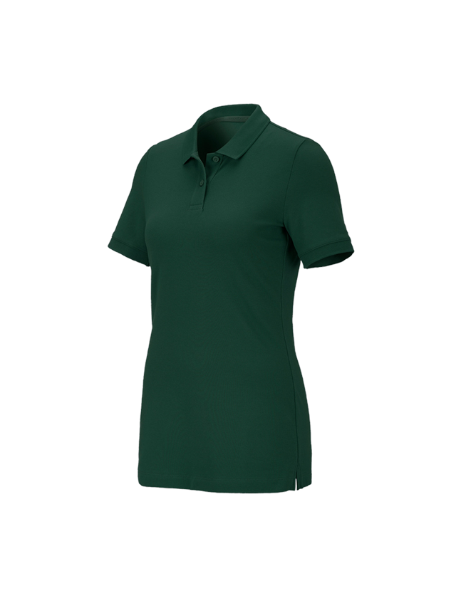 Shirts, Pullover & more: e.s. Pique-Polo cotton stretch, ladies' + green 1