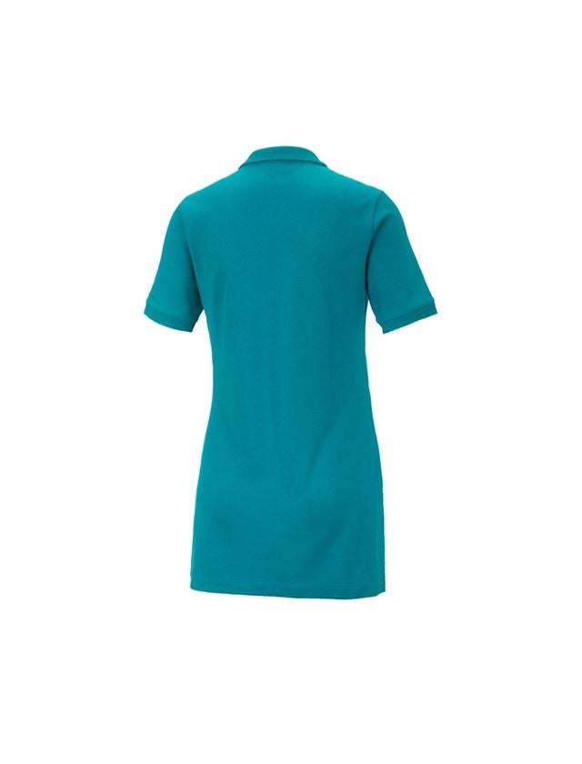 Shirts, Pullover & more: e.s. Pique-Polo cotton stretch, ladies', long fit + ocean 3