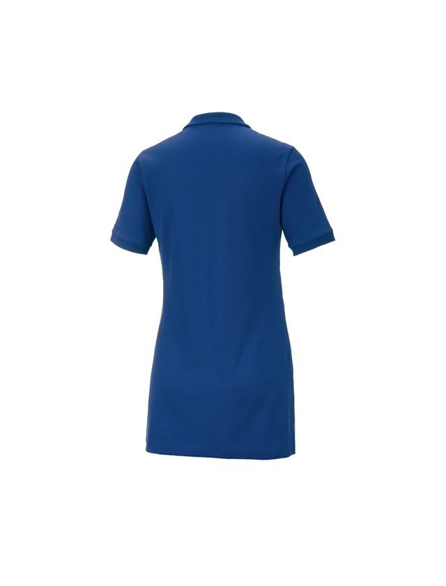 Shirts, Pullover & more: e.s. Pique-Polo cotton stretch, ladies', long fit + royal 3