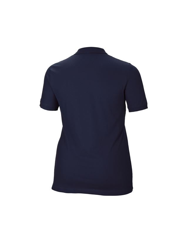 Shirts, Pullover & more: e.s. Pique-Polo cotton stretch, ladies', plus fit + navy 2