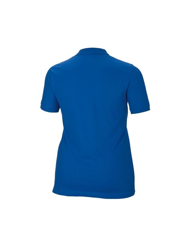 Shirts, Pullover & more: e.s. Pique-Polo cotton stretch, ladies', plus fit + gentian blue 2