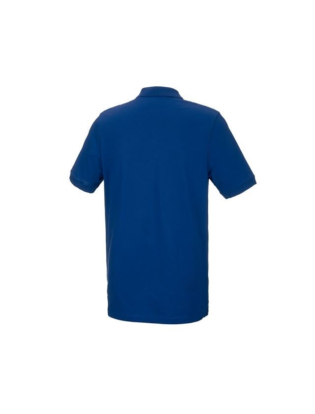 Shirts, Pullover & more: e.s. Piqué-Polo cotton stretch, long fit + royal 2