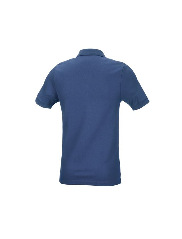 Shirts & Co.: e.s. Piqué-Polo cotton stretch, slim fit + kobalt 3