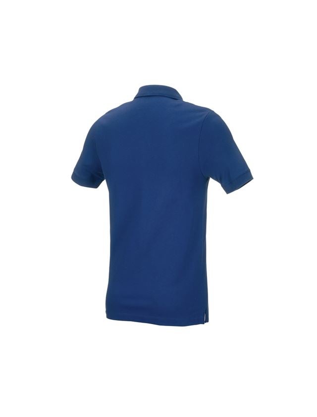 Shirts & Co.: e.s. Piqué-Polo cotton stretch, slim fit + alkaliblau 2