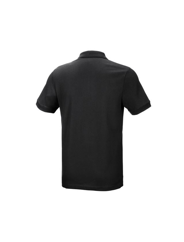 Shirts & Co.: e.s. Piqué-Polo cotton stretch + schwarz 2
