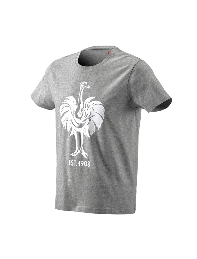 Shirts, Pullover & more: e.s. T-shirt 1908 + grey melange/white