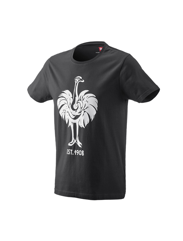 Hauts: e.s. T-Shirt 1908 + noir/blanc