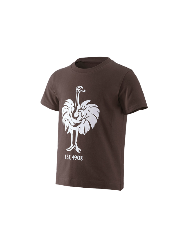Shirts, Pullover & more: e.s. T-shirt 1908, children + chestnut/white 1