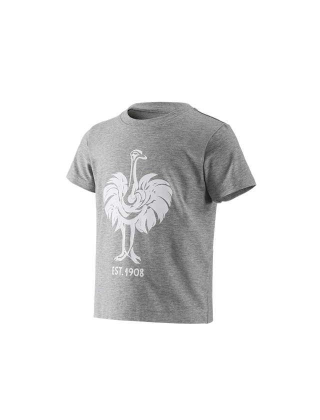Shirts, Pullover & more: e.s. T-shirt 1908, children + grey melange/white 1