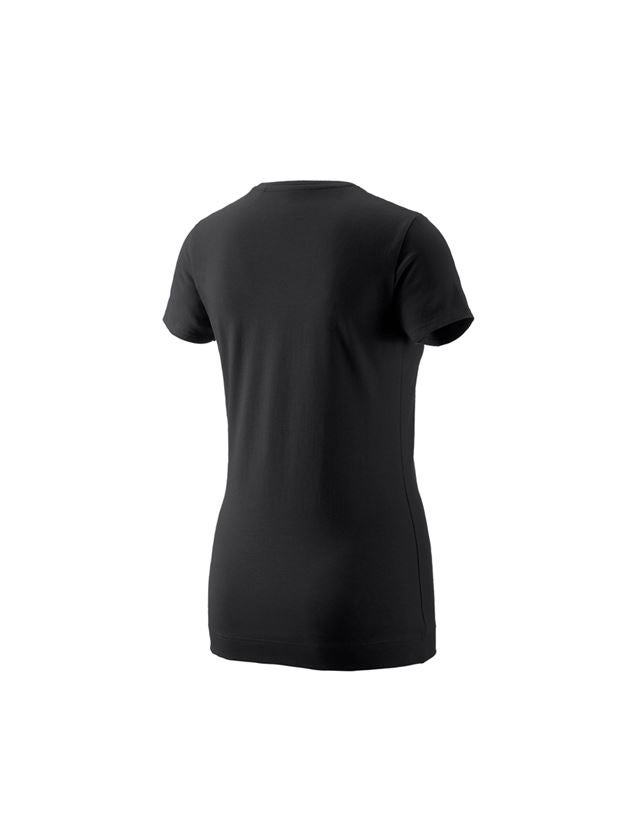 Shirts & Co.: e.s. T-Shirt 1908, Damen + schwarz/weiß 1