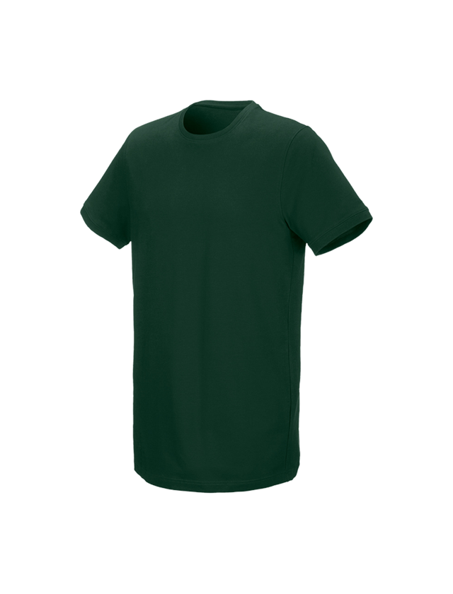 Hauts: e.s. T-Shirt cotton stretch, long fit + vert 1