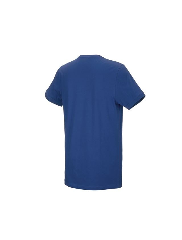Hauts: e.s. T-Shirt cotton stretch, long fit + bleu alcalin 2