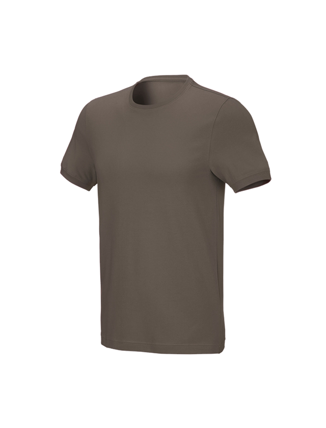 Shirts & Co.: e.s. T-Shirt cotton stretch, slim fit + stein 1