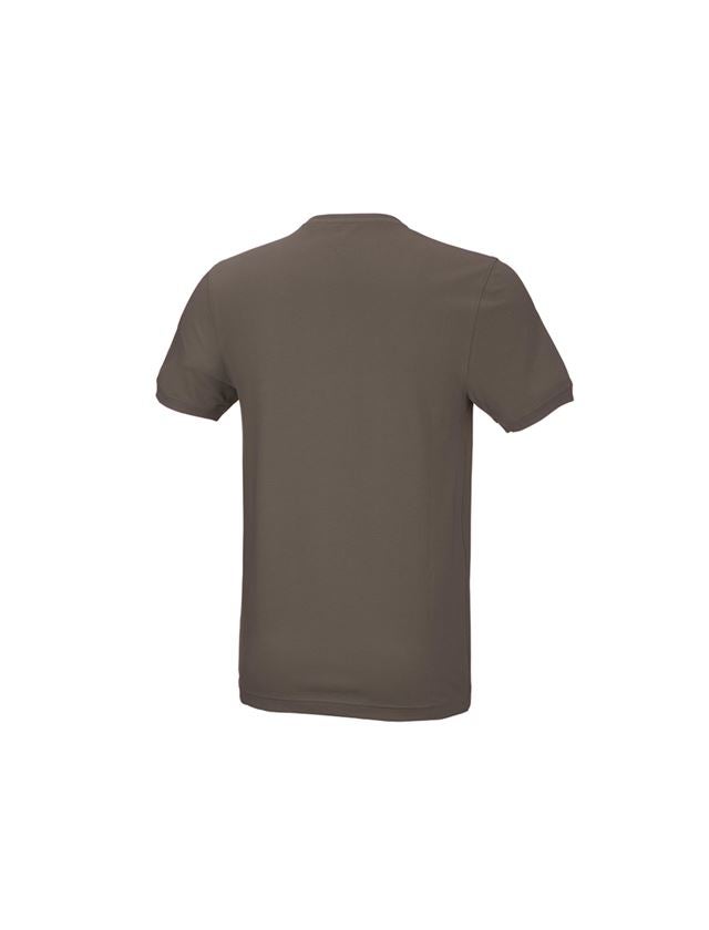 Shirts & Co.: e.s. T-Shirt cotton stretch, slim fit + stein 2