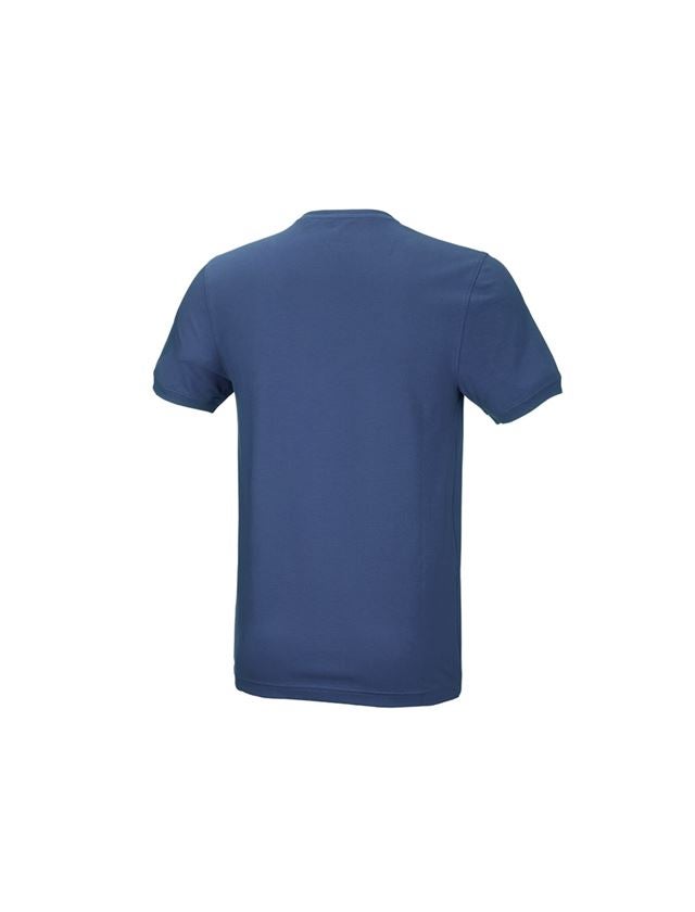 Shirts, Pullover & more: e.s. T-shirt cotton stretch, slim fit + cobalt 2