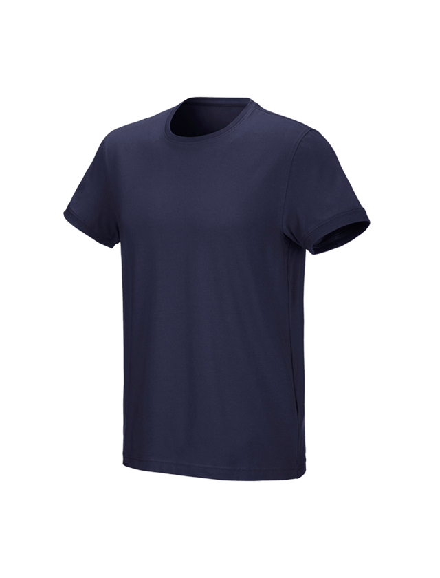 Shirts & Co.: e.s. T-Shirt cotton stretch + dunkelblau 2