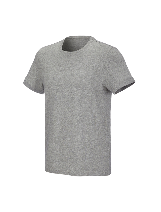 Shirts, Pullover & more: e.s. T-shirt cotton stretch + grey melange 3