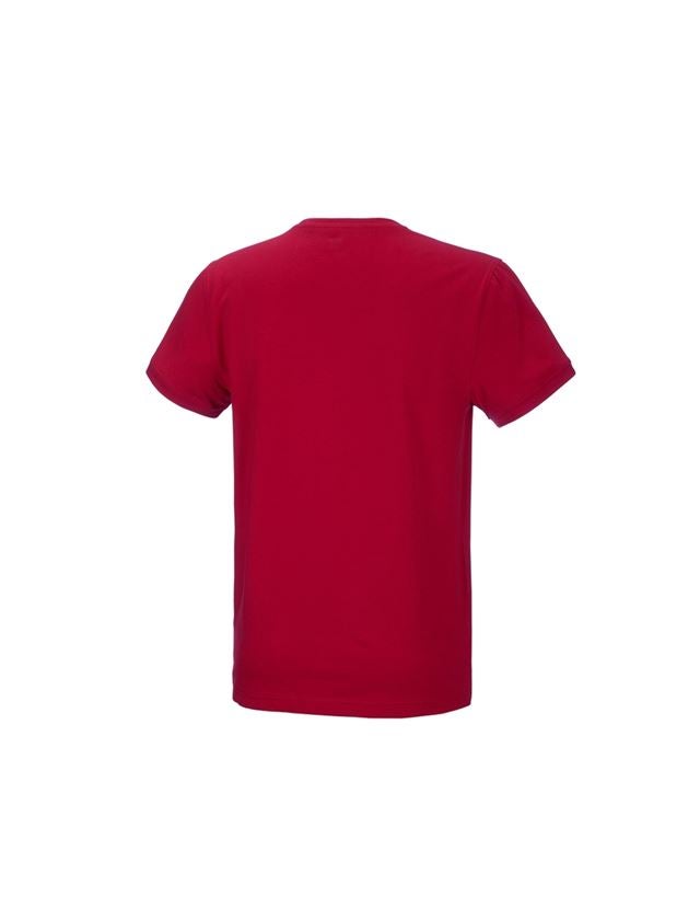 Shirts & Co.: e.s. T-Shirt cotton stretch + feuerrot 2