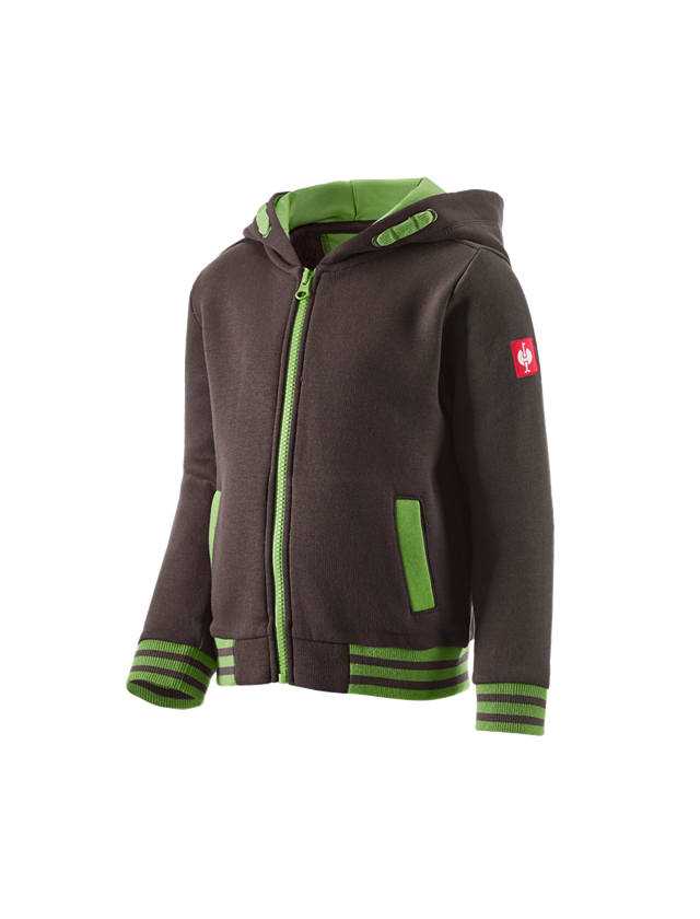 Shirts, Pullover & more: Hoody sweatjacket e.s.motion 2020, children's + chestnut/seagreen
