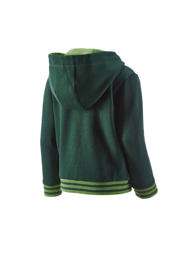 Shirts & Co.: Hoody-Sweatjacke e.s.motion 2020, Kinder + grün/seegrün 3