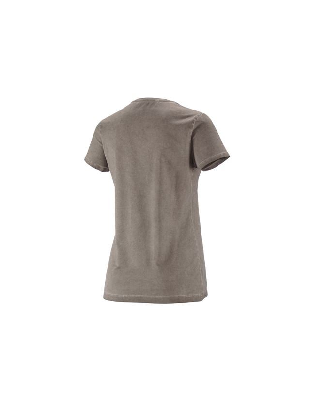 Themen: e.s. T-Shirt vintage cotton stretch, Damen + taupe vintage 2