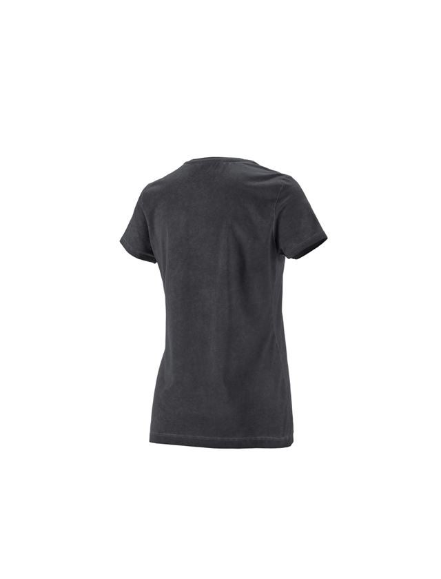 Themen: e.s. T-Shirt vintage cotton stretch, Damen + oxidschwarz vintage 2
