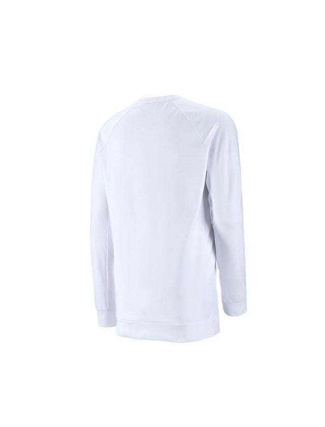 Shirts, Pullover & more: e.s. Sweatshirt cotton stretch, long fit + white 2