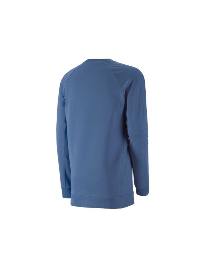 Shirts, Pullover & more: e.s. Sweatshirt cotton stretch, long fit + cobalt 2