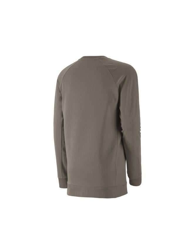 Shirts, Pullover & more: e.s. Sweatshirt cotton stretch, long fit + stone 2