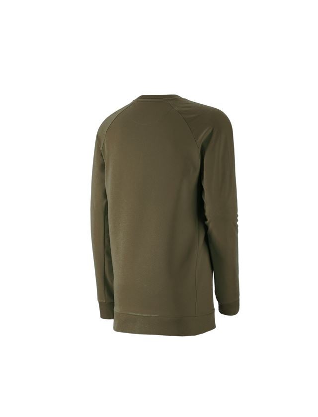 Shirts, Pullover & more: e.s. Sweatshirt cotton stretch, long fit + mudgreen 2