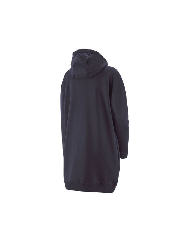 Shirts, Pullover & more: e.s. Oversize hoody sweatshirt poly cotton, ladies + navy 2