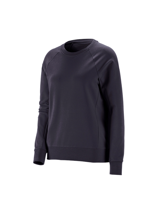 Shirts, Pullover & more: e.s. Sweatshirt cotton stretch, ladies' + navy